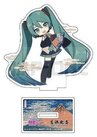 Acheter Direct Hatsune Miku X Katsushika Hokusai Ixima Socle En Acrylique Fine Wind, Clear Morning (Chibi) 10 Cm (5)