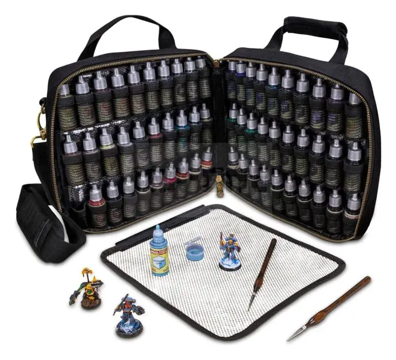 Enhance Mallette De Peinture Pour Figurines Noir Promotion