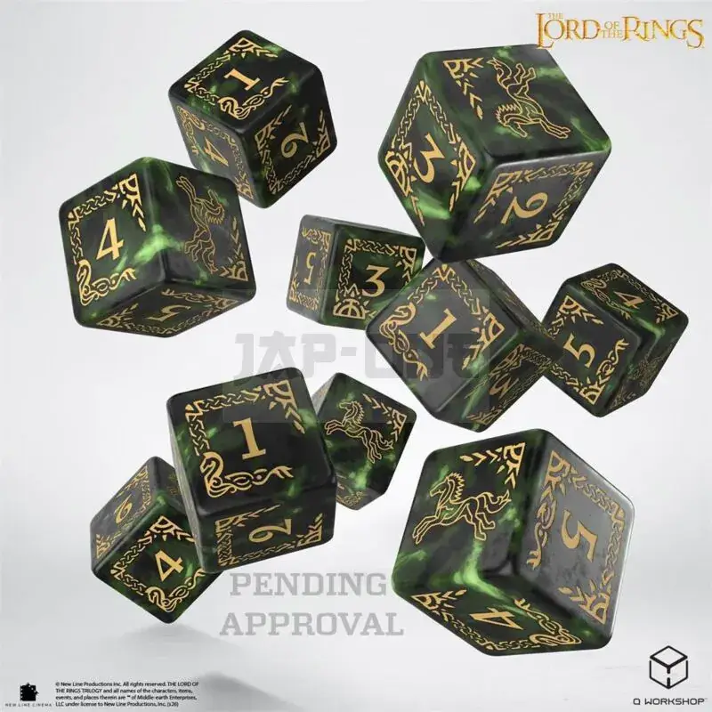 The Lord Of The Rings: Rohan 10Xd6 Dice Set Nouvel Arrivage
