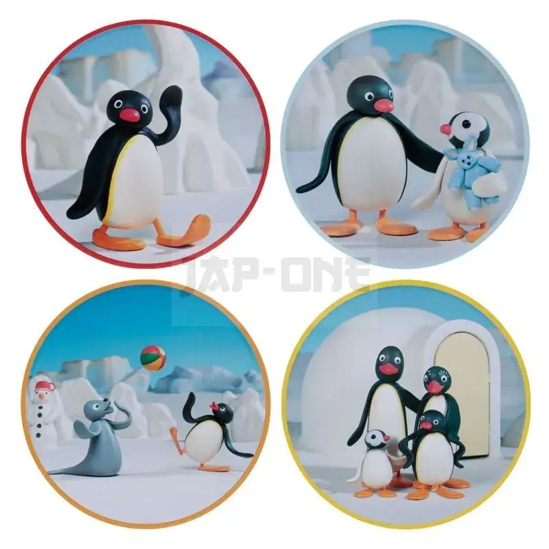 Pingu – 4 Dessous De Verres Gravés En Métal Vente Directe