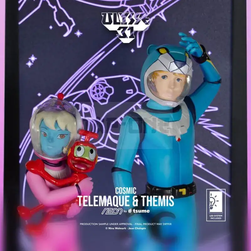Ulysse 31 Telemachus & Themis Cosmic Version Neon Figurine Nouvelle Collection