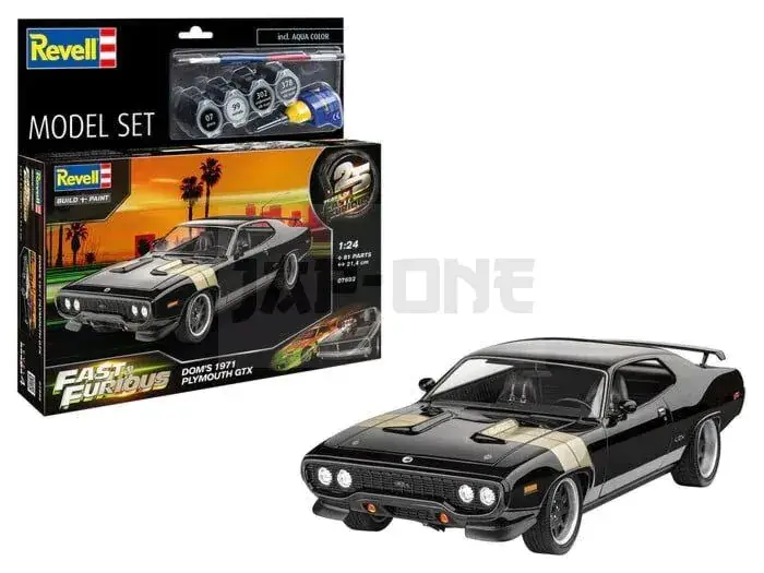 FAST & FURIOUS – Dominic&rsquo;s 1971 Plymouth GTX – Model Kit 1/24 Super Prix