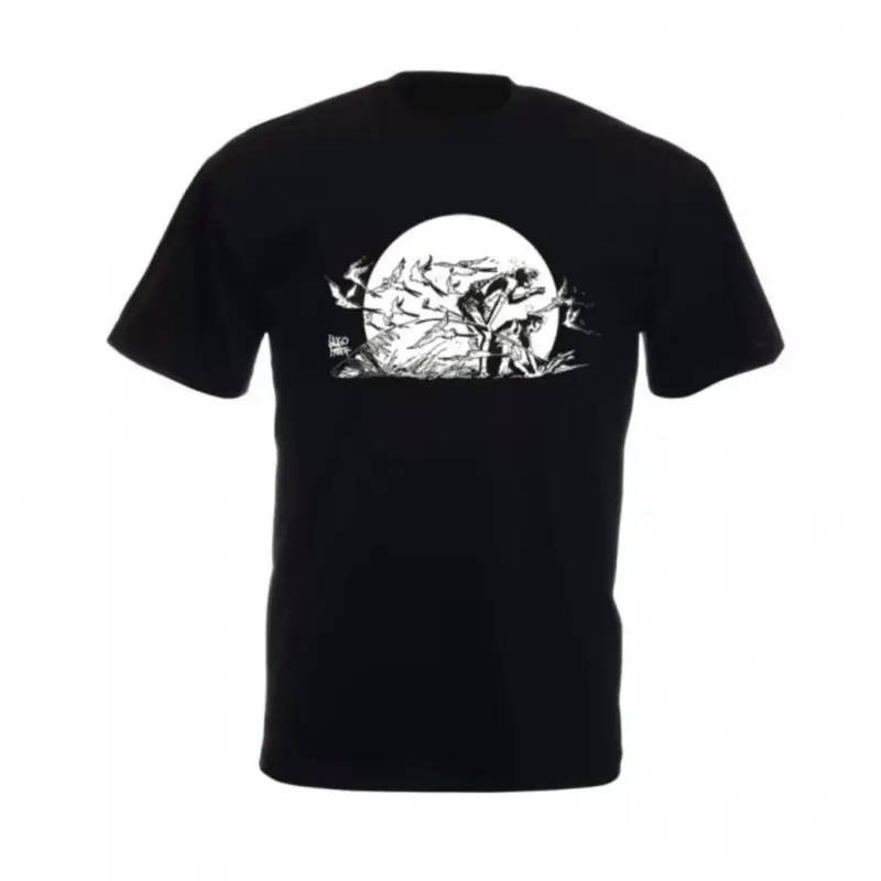 T-Shirt Corto Maltese, Plus Loin, noir, Taille S Petit Prix