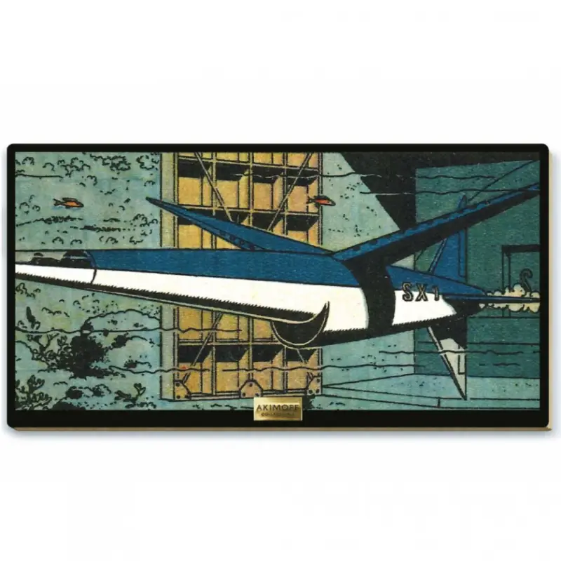 Tableau de collection en bois - Blake et Mortimer - L'Espadon pénètre dans la mer Prix Cassé