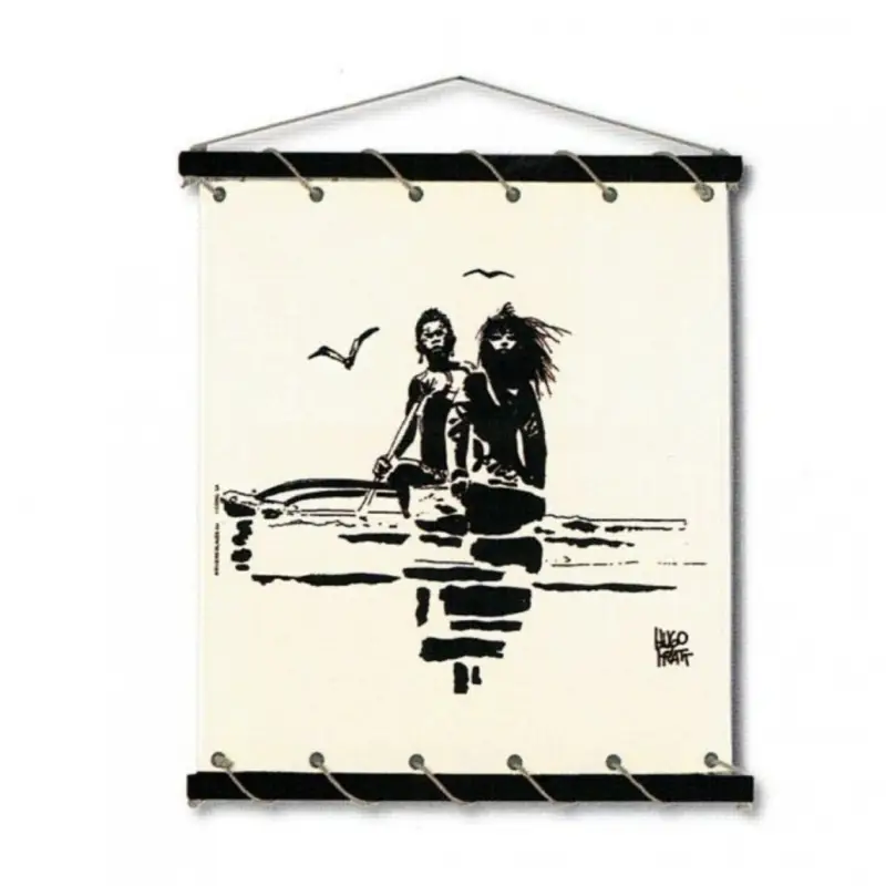 Toile tendue coton Corto Maltese - Pirogue Retour Gratuit
