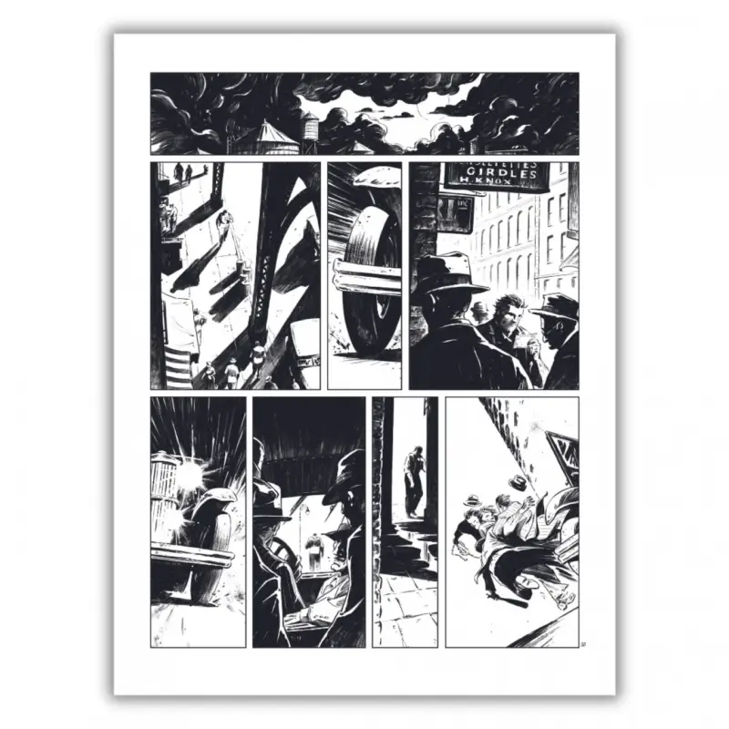 Haute Qualité Planche N&B, N°50 - Giant, tome 1 - Impression unique sur Dibond