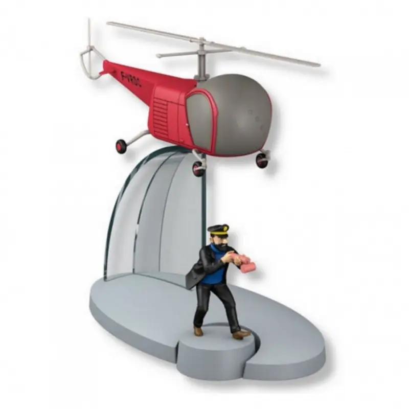 Livraison Express Figurine Tintin - l'Hélicoptère des agents de bordure - l'Affaire Tournesol