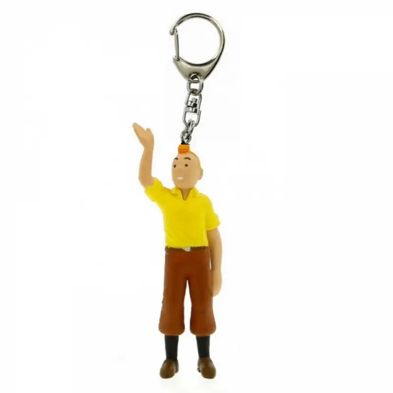 Porte-clés PVC Tintin qui salue Prix Cassé