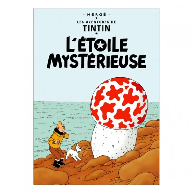Affiche Tintin - L'Étoile Mystérieuse Commander Vite