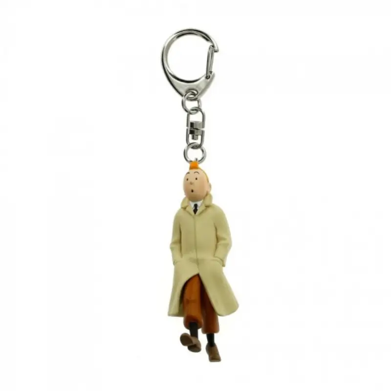 Affaire À Saisir Porte-clés PVC Tintin trench marchant 5,5cm
