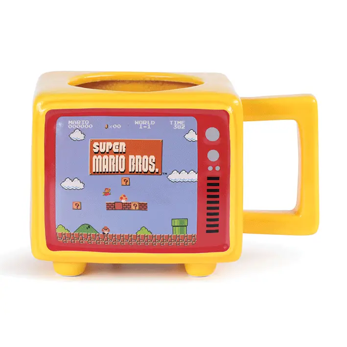 Tasse thermique rétro Super Mario TV Satisfait Ou Remboursé