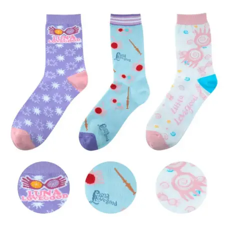 Prix Choc Lot de 3 chaussettes Luna Lovegood Harry Potter