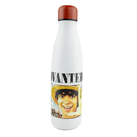 Nouveauté Bouteille en métal Poster Wanted Luffy One Piece