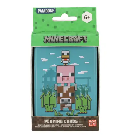 Jeu de cartes Minecraft dans une boîte en métal Pas Cher