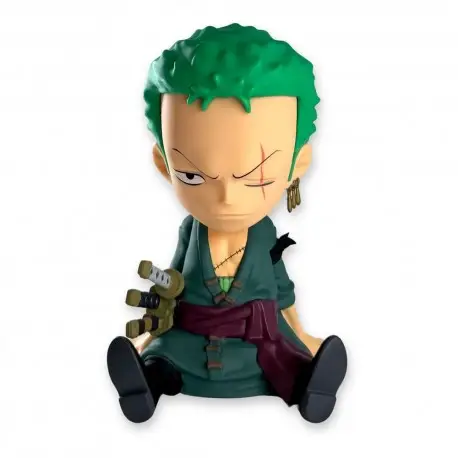 Tirelire Zoro de One Piece en PVC sous licence officielle Seulement Aujourd'hui