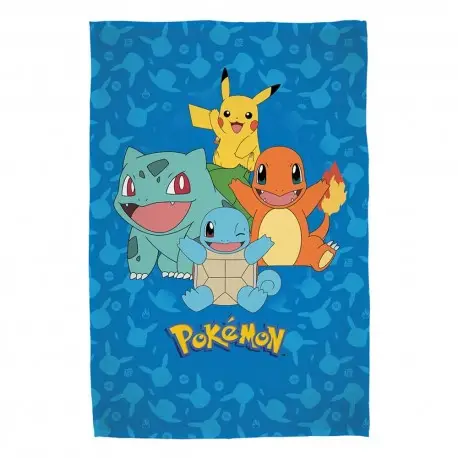 Top Vente Couverture Polaire Pokemon Starter Pokémon 130 x 170 cm