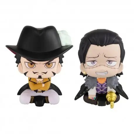 Statues PVC One Piece Dracule Mihawk & Crocodile 11 cm Commander Maintenant