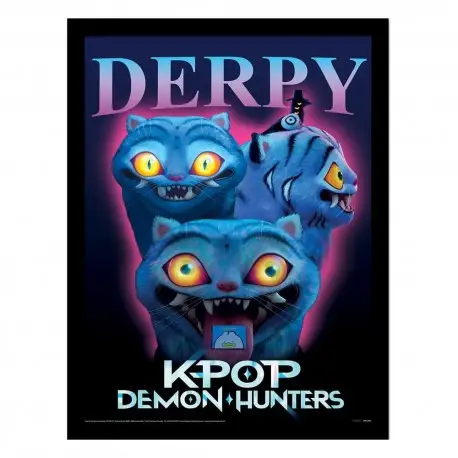 Affiche Encadrée KPop Demon Hunters Derpy 30x40 cm Achat Immédiat