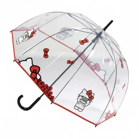 Parapluie Manuel POE Hello Kitty 60 cm Transparent Remise