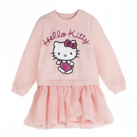 Sweat-shirt Hello Kitty French Terry Tulle pour Filles 4-10 Ans Commander Maintenant