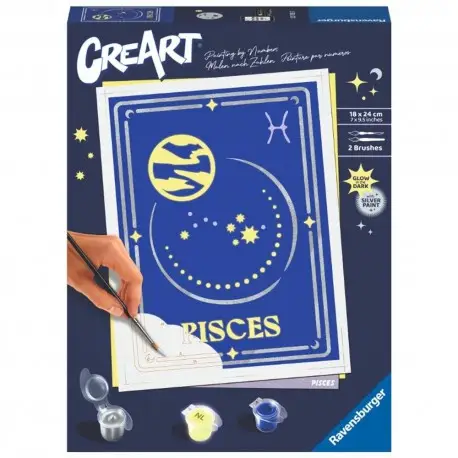 Bon Marché Kit Peinture par Numéros Ravensburger CreArt Zodiaque : Poissons