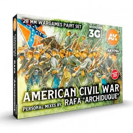 Prix Promo Set de Peinture 28mm Guerre Civile Américaine par Rafa "Archiduque"