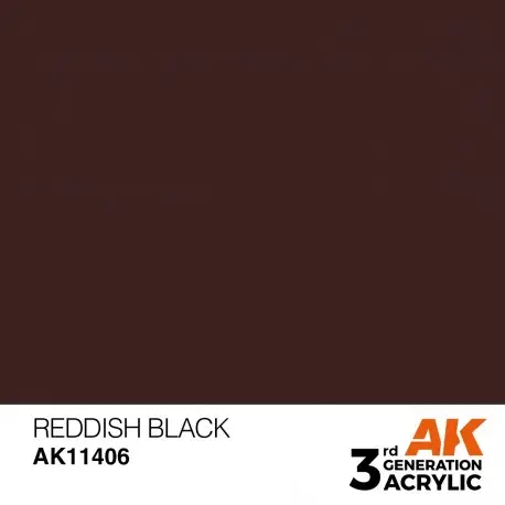 Peinture Acrylique Reddish Black 17ml AK-Interactive Acheter Direct