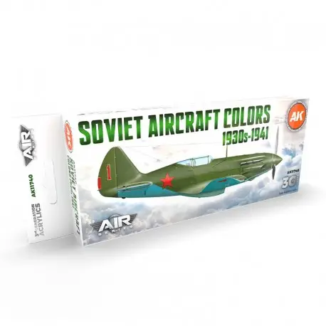 Réduction Coffret Peintures Acryliques Soviet Aircraft Colors 1930s-1941