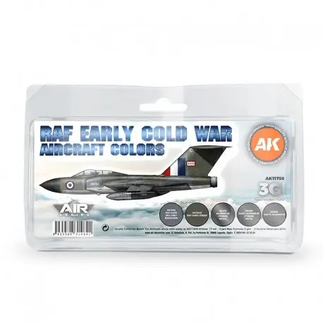 Retour Gratuit Couleurs Avions RAF Guerre Froide Tôt AK-Interactive