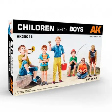 Set de Figurines Garçons 1/35 AK-Interactive Populaire