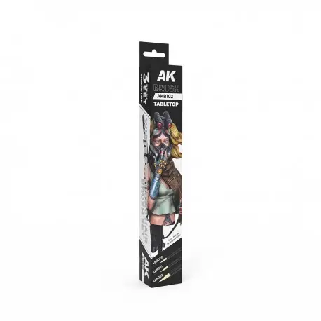 Ensemble de Pinceaux Synthétiques Tabletop AK-Interactive Vente Flash