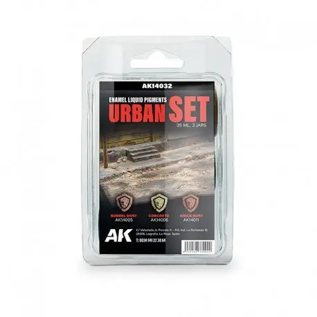 Prix Bas Urban Set - Pigment Liquide Enamel AK-Interactive