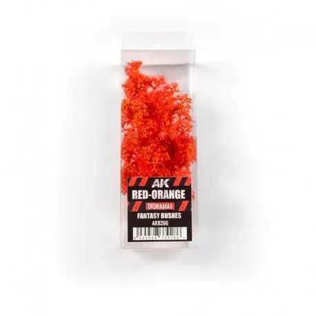 Seulement Aujourd'hui Buissons de Fantaisie Rouge-Orange pour Dioramas 1:35 AK-Interactive