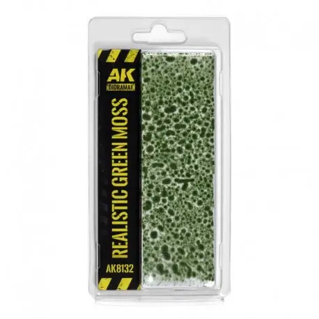 Mousse Verte Réaliste AK - Accessoire pour Maquettes et Dioramas Promotion Saisonnière