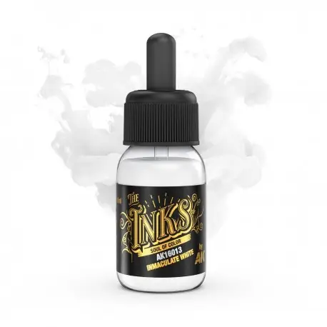 Encre Acrylique Blanc Immaculé AK-Interactive 30ml Expédié Aujourd'hui