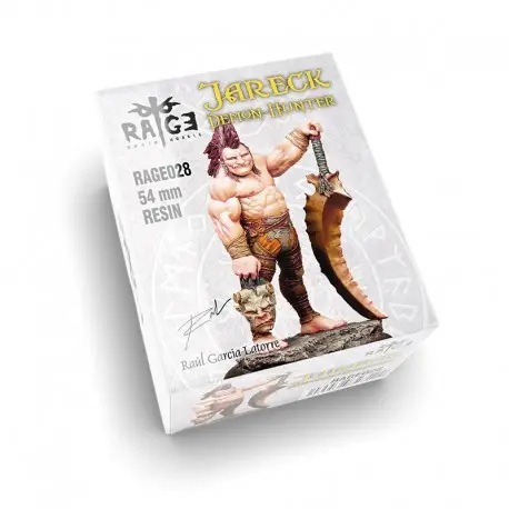 Figurine Jareck Demon-hunter 54mm Résine Réduction