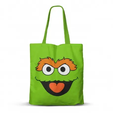 Authentique Sac de Courses Vert Oscar de Sesame Street