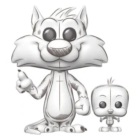 Retour Gratuit Figurine en Vinyle Sylvestre & Titi Looney Tunes POP! 9 cm