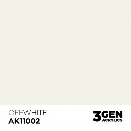 Satisfait Ou Remboursé Peinture Acrylique Offwhite AK11002 par AK-Interactive, 17ml