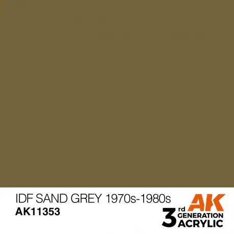 Produit De Marque Peinture Acrylique IDF Sand Grey 1970s-1980s AK-Interactive