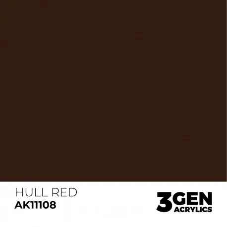 Certifié Hull Red AK-Interactive 17ml Acrylique