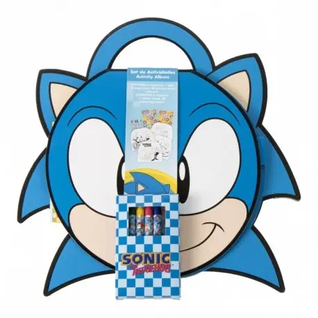 Achat Immédiat Album d&rsquo;Activités à Colorier Sonic Bleu