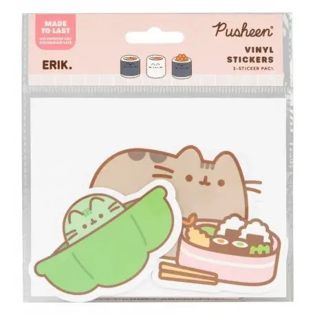 Pusheen Stickers Vinyle Sushi Roll Vol. 4 Set de 2 Authentique