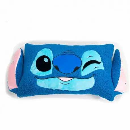 Coussin 3D Brodé Style Sherpa Lilo Disney 75x45cm Quantité Limitée