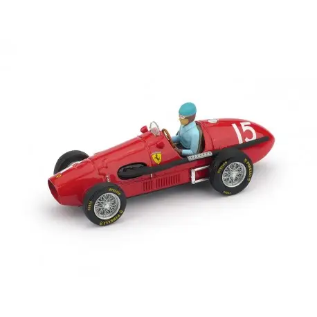 Ferrari 500 F2 Grande-Bretagne 1952 nº 15 avec pilote Brumm 1/43 Nouveauté