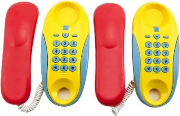 Téléphones chambre - chambre plastique 2pcs à piles distance 8m Commande En Gros