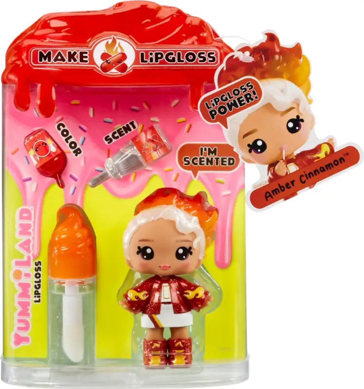 Dernière Chance Yummiland Petite poupée avec brillant à lèvres, série 2 - Amber Cinnamon