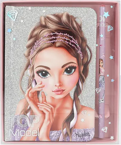 Top Model Ensemble de carnet avec crayon Top Model, Ligné, 160 pages Offre Exclusive