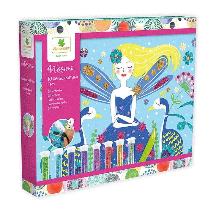 Authentique Sycomore Artissimo – paillettes colorées – fées