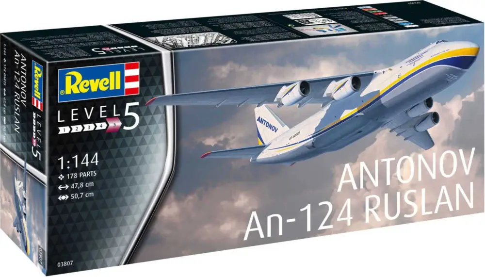 Meilleur Choix Maquette en plastique avion 03807 - Antonov An-124 Ruslan (1:144)